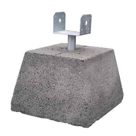 concrete pier block with metal bracket lowes|precast concrete piers Lowe's.